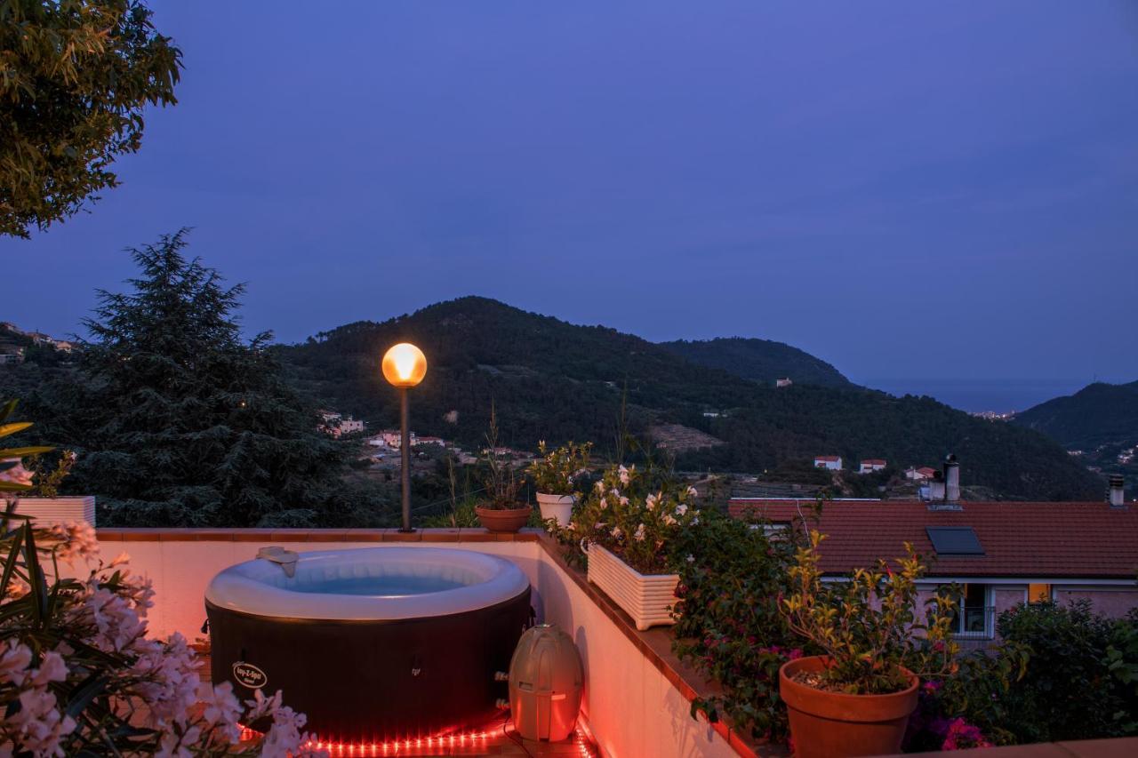 Ampi Terrazzi E Parcheggio - Relax In Villa Bardino Nuovo Ngoại thất bức ảnh